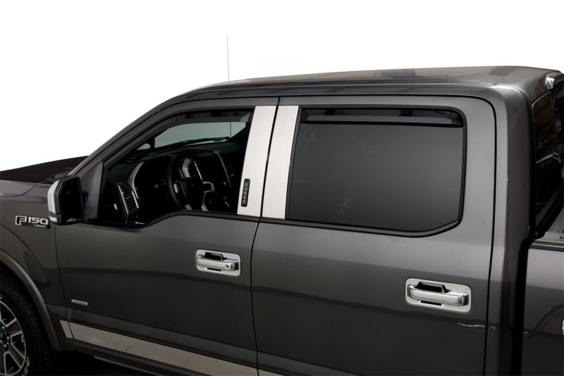 Putco Element Tinted Window Visors, Ford F150 - Super Crew (Set Of 4) 580065 Photo - Mounted
