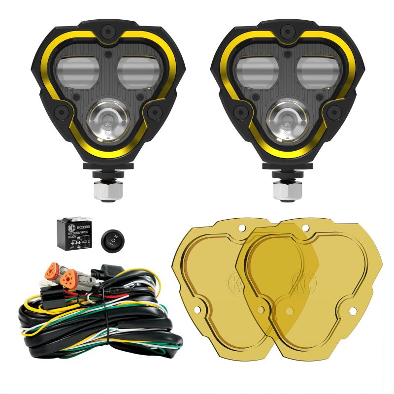 KC HiLiTES FLEX ERA 3 Dual Mode SAE Fog Lights - 2-Light Master Kit 284 284 User 2