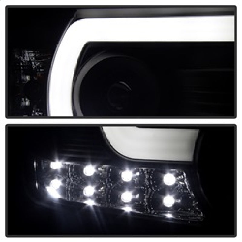 Spyder GMC Sierra 14-16 Projector Headlights Light Bar DRL Black PRO-YD-GS14-LBDRL-BK 5080523 5080523 Photo - Unmounted