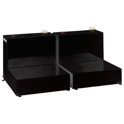 Tradesman Aluminum Twin L-Shape Liquid Storage Tank (96 Gallon Capacity) - Black 73296 73296 User 1