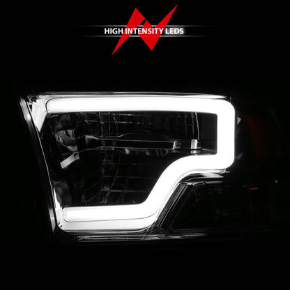 ANZO 2009-2020 Dodge Ram 1500 Full LED Square Projector Headlights w/ Chrome Housing Chrome Amber 111540 111540 User 5