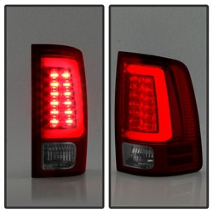 Spyder 13-14 Dodge Ram 1500 LED Tail Lights - Red Clear ALT-YD-DRAM13V2-LED-RC 5084071 5084071 Photo - Unmounted