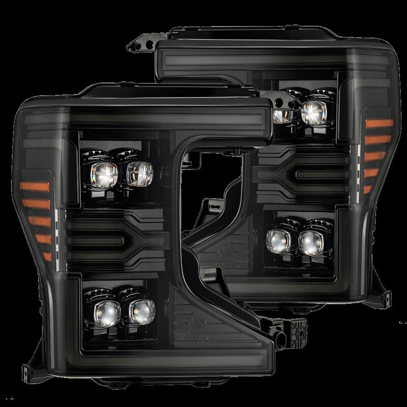 AlphaRex 20-22 Ford F-250/350/450 SD NOVA-Series LED Proj Headlights Alpha-Bk w/Acv Light SS & SBDRL 880340 880340 Photo - Primary