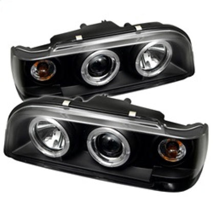 Spyder Volvo 850 93-97 Projector Headlights LED Halo Black High H1 Low H1 PRO-YD-VO85092-HL-BK 5012289 5012289 Photo - Primary