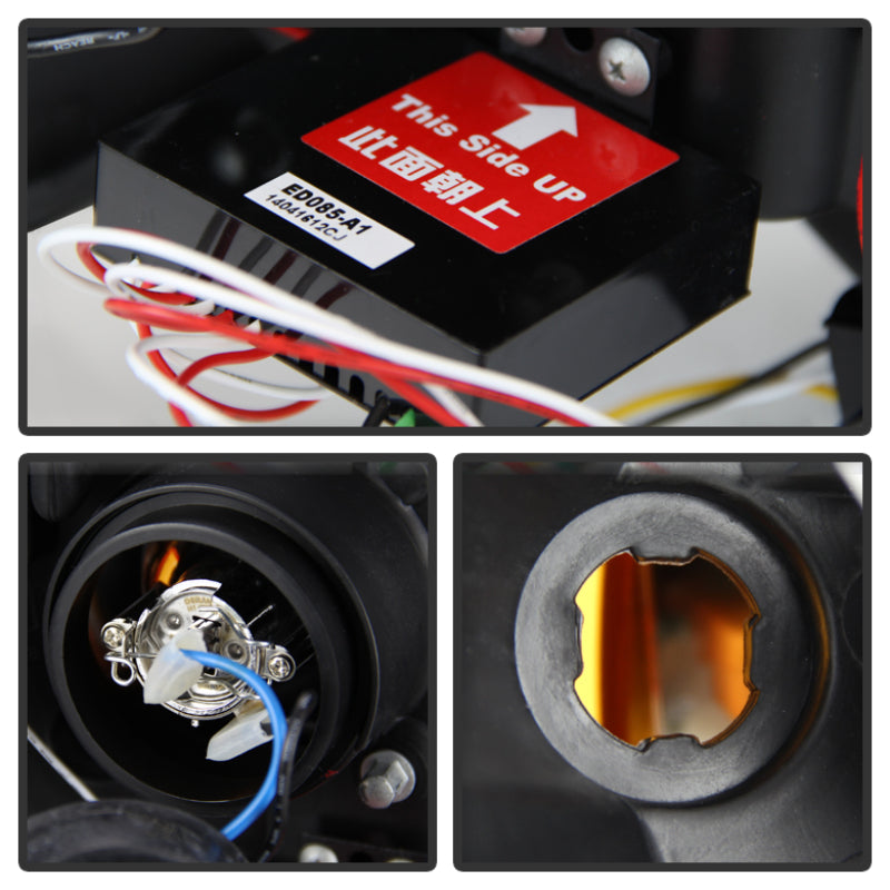 Spyder Ford Expedition 07-13 Projector Headlights Light Tube DRL Blk PRO-YD-FE07-LTDRL-BK 5079503 5079503 User 1