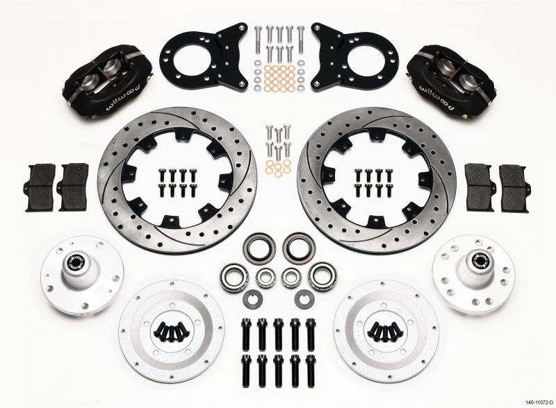Wilwood FDL Front Kit, 12.19", Drilled, 1965-1969 Mustang Disc & Drum Spindle 140-11072-D Photo - Primary