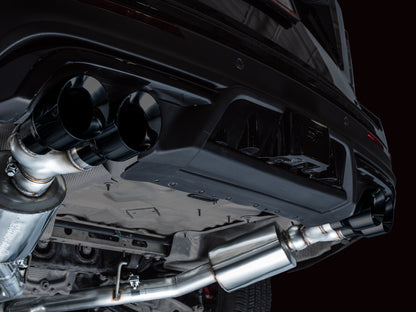AWE Tuning 2020+ Ford Explorer ST Touring Edition Exhaust w/ Diamond Black Tips 3015-43625 3015-43625 Photo - Mounted
