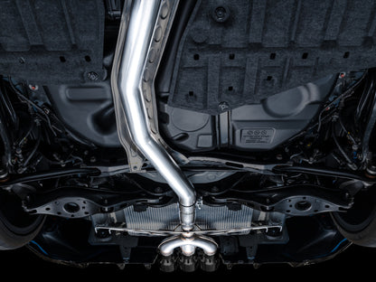 AWE Tuning 2023 Honda Civic Type R FL5 Track Edition Exhaust w/ Triple Diamond Black Tips 3020-53287 3020-53287 Photo - Mounted