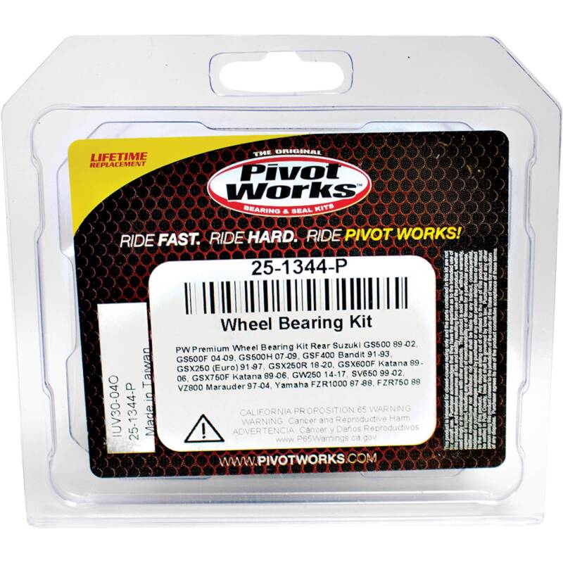 Pivot Works Suzuki, Yamaha Wheel Bearing Kit Premium Bearings 25-1344-P 25-1344-P Photo - Primary