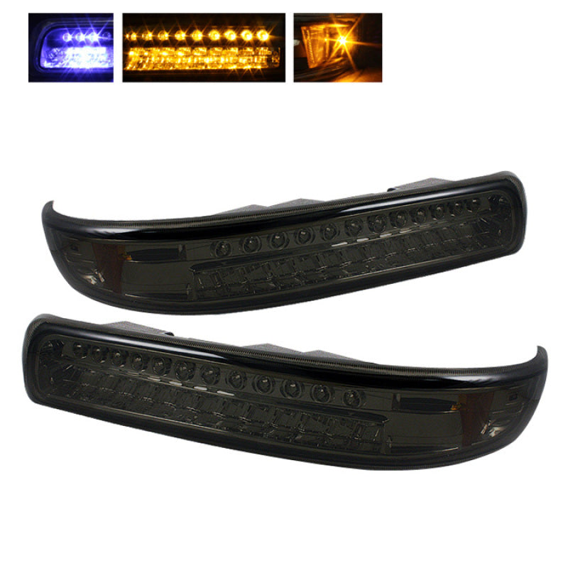 SPYDER Xtune Chevy Silverado 99-02 LED Amber Bumper Lights Smoke CBL-CS99-LED-SM 5014580 5014580 Photo - Primary