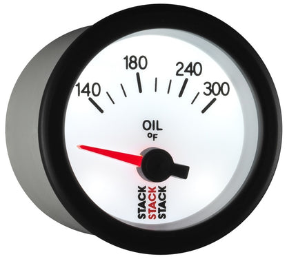 Autometer Stack 52mm 140-300 Deg F 1/8in NPTF Electric Oil Temp Gauge - White ST3260 ST3260 User 6