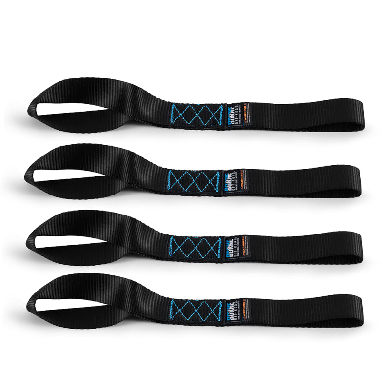 Borne Off-Road Soft Loop Tie-Down Straps (4-Pack) Black BNRTC-SLP-4BK BNRTC-SLP-4BK Photo - Primary