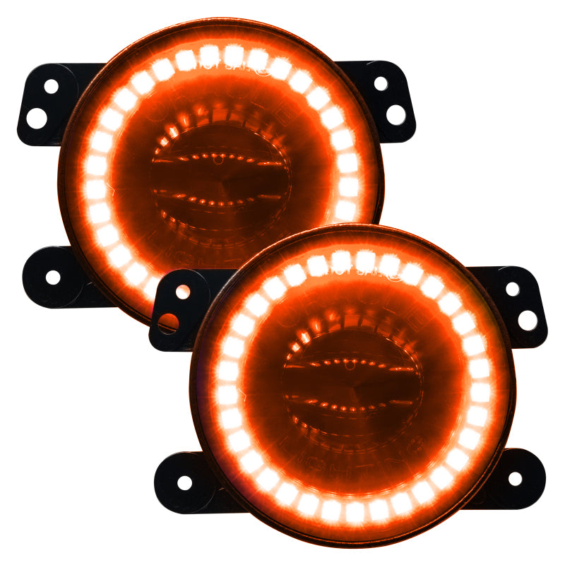 ORACLE Lighting Oracle Jeep Wrangler JK/JL/JT High Performance W LED Fog Lights - ColorSHIFT w/o Controller 5846-334 5846-334 Photo - Unmounted