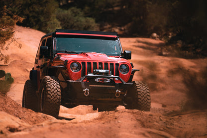 DV8 Offroad 2018+ Jeep Wrangler JL/Gladiator LED Projector Headlights HLCJL-01 HLCJL-01 Photo - Mounted