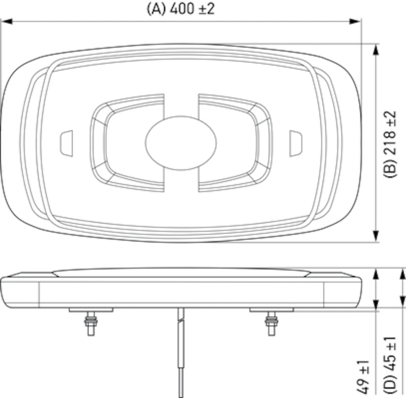Hella L/Bar Mini 16In Led (Mv Fxd Amber Lens) 014565311 014565311 Photo - out of package
