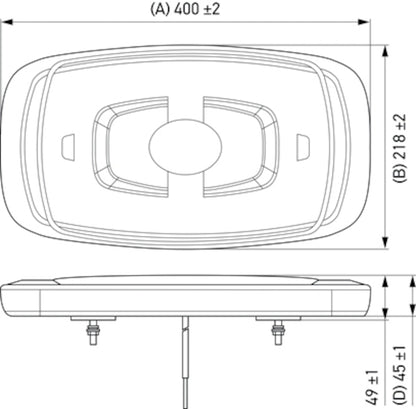 Hella L/Bar Mini 16In Led (Mv Fxd Amber Lens) 014565311 014565311 Photo - out of package