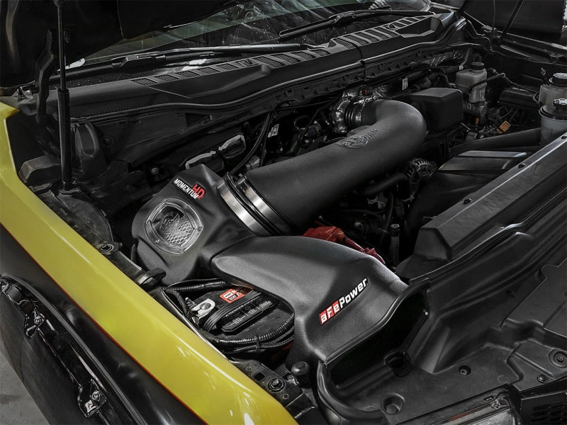 aFe Momentum GT Pro DRY S Cold Air Intake System Ford Superduty 2017 V8-6 51-73116 Photo - Mounted