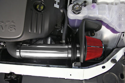 Spectre 11-17 Dodge Challenger/Charger 5.7L V8 Air Intake Kit - Polished w/Red Filter 9036 9036 Photo - Mounted