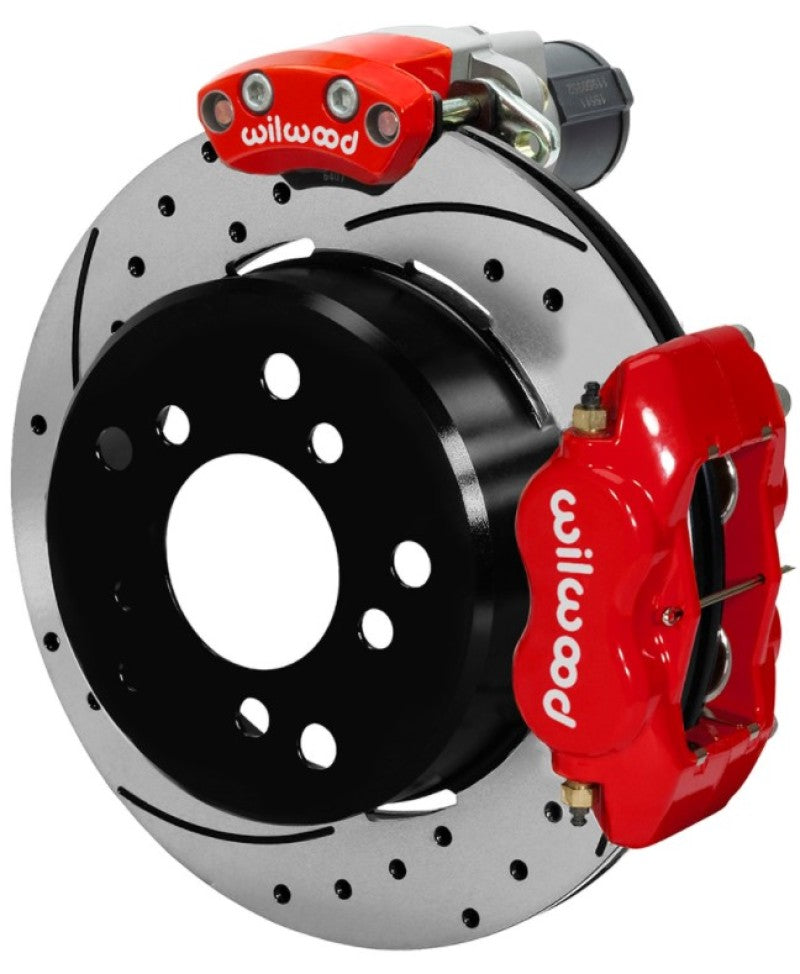 Wilwood Forged Dynalite Rear Electronic Parking Brake Kit - Red Powder Coat Caliper - D/S Rotor 140-16138-DR 140-16138-DR User 1