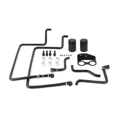 Mishimoto 15-17 Ford F-150 2.7L EcoBoost Baffled Oil Catch Can - Black MMBCC-F27T-15SBE Photo - Primary