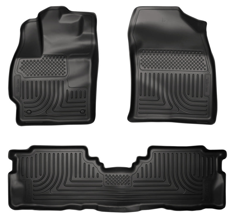 Husky Liners 2012 Toyota Prius v WeatherBeater Combo Black Floor Liners (3pc) 98911 Photo - Primary