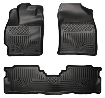Husky Liners 2012 Toyota Prius v WeatherBeater Combo Black Floor Liners (3pc) 98911 Photo - Primary