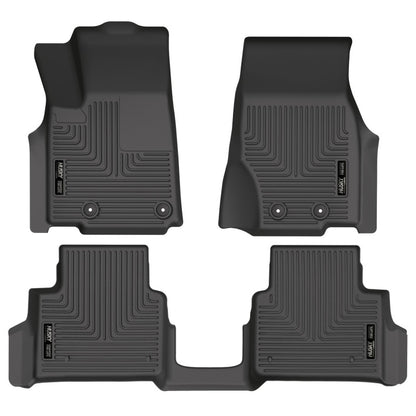 Husky Liners 2021 Jeep Grand Cherokee L 2nd Row Bucket Seats WeatherBeater Floor Liner (Black) 99181 99181 Photo - Primary