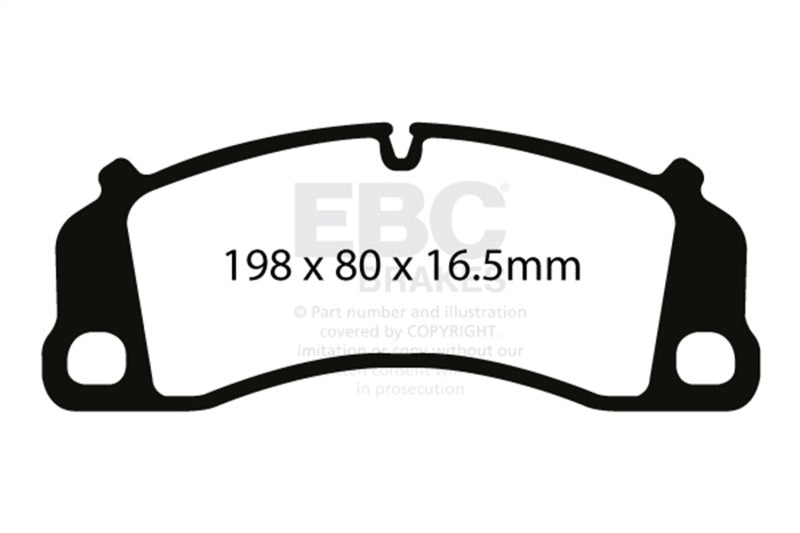 EBC 13-15 Porsche 911 (991) GT3 3.8L (Cast Iron Rotor Only) Bluestuff Front Brake Pads DP52206NDX DP52206NDX Photo - Primary