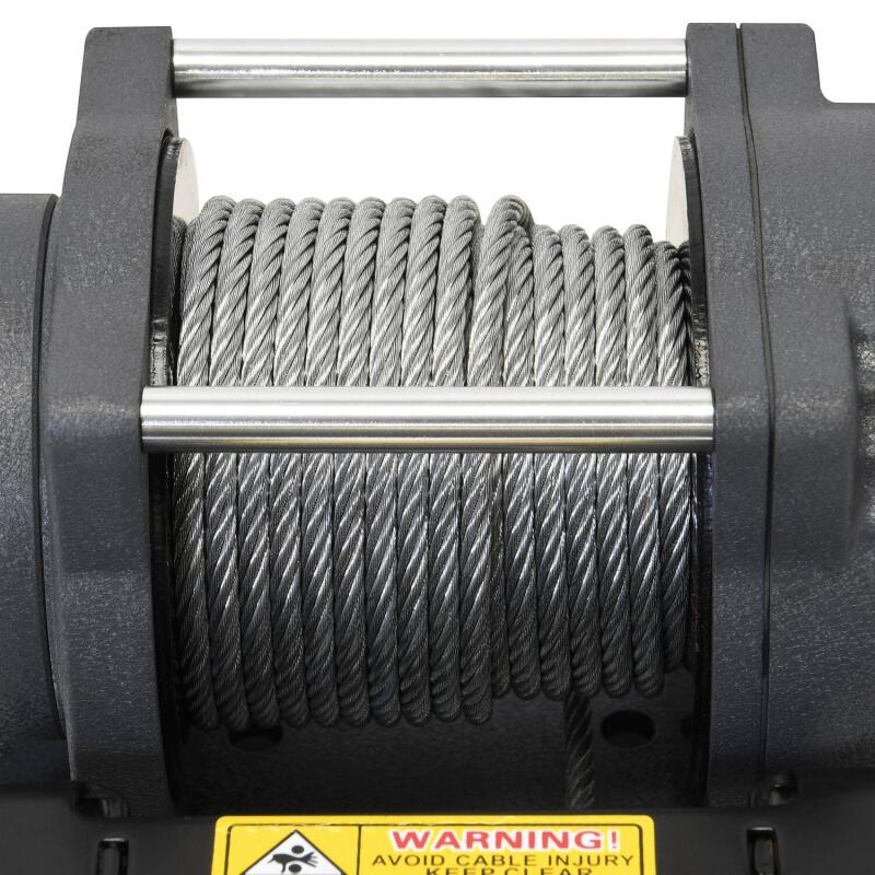 Superwinch 2500 LBS 12V DC 3/16in x 40ft Steel Rope Terra 2500 Winch - Gray Wrinkle 1125260 1125260 Photo - Close Up