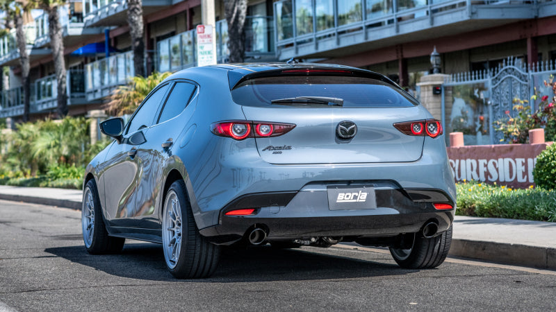 Borla 19-21 Mazda 3 Hatchback 2.0/2.5L NA S-Type Axle-back Black Chrome Tips 11970BC 11970BC Photo - Close Up
