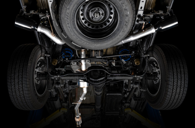 AWE Tuning 20-21 Jeep Gladiator JT 3.6L Tread Edition Cat-Back Dual Exhaust - Diamond Black Tip 3015-33101 3015-33101 Photo - out of package