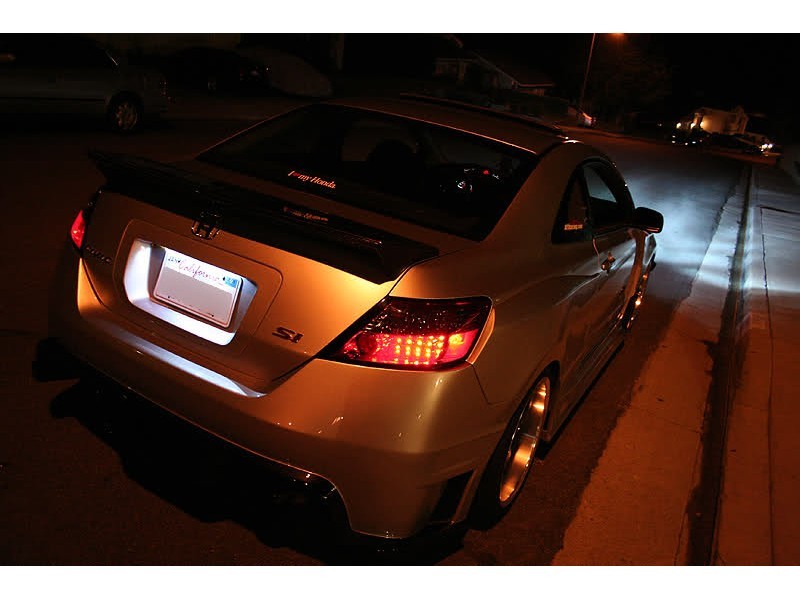 Spyder Honda Civic 06-08 2Dr LED Tail Lights Red Clear ALT-YD-HC06-2D-LED-RC 5004512 5004512 User 1