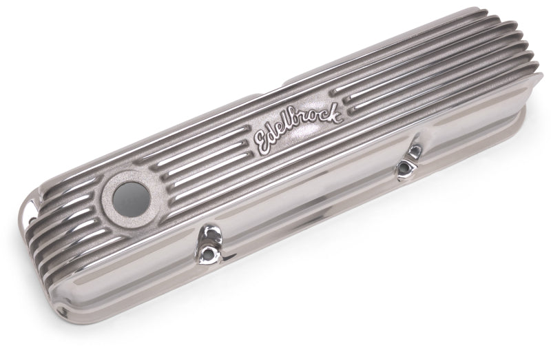 Edelbrock Valve Cover, Classic Series, Ford, 1958-1976 FE V8, Polshed 4162 Photo - Unmounted