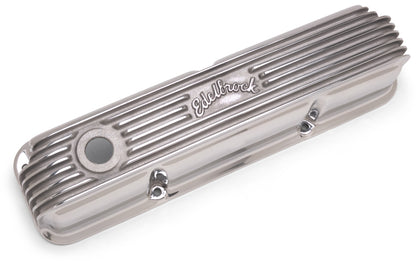 Edelbrock Valve Cover, Classic Series, Ford, 1958-1976 FE V8, Polshed 4162 Photo - Unmounted