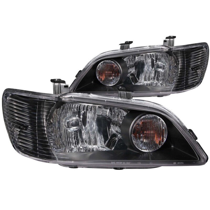 Anzo 2002-2003 Mitsubishi Lancer Crystal Headlights Black 121101 Photo - Primary