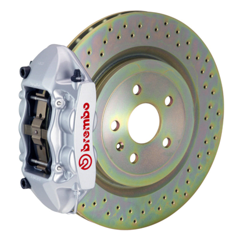 Brembo GT Brake Kit Volvo C30 Front 08-13 Drilled Rotors Silver Calipers 1P4.7001A3 Photo - Primary
