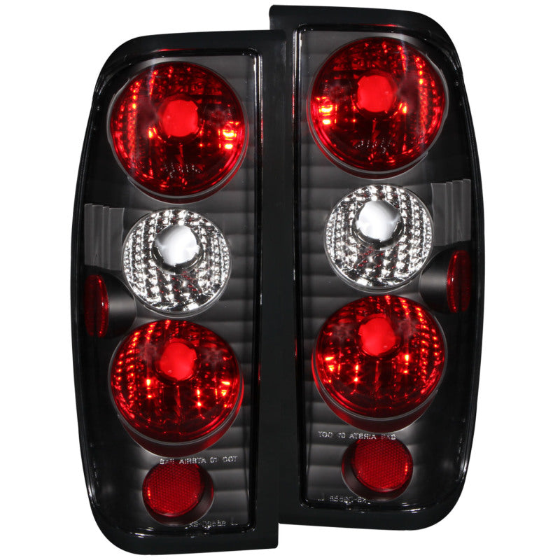 Anzo 1998-2004 Nissan Frontier Taillights Black 211115 Photo - Primary