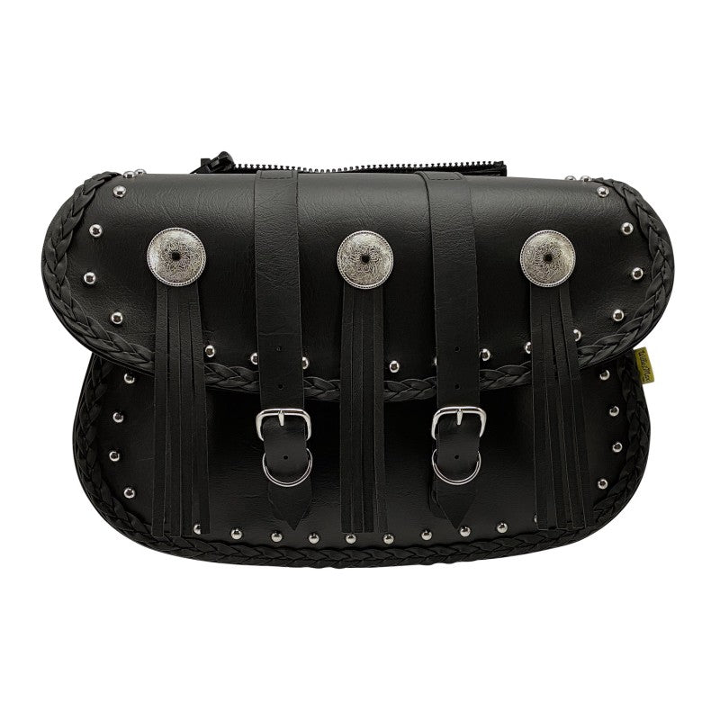 Willie & Max Universal Warrior Straight Saddlebags (14 in L x 10 in W x 4.5 in H) - Black 58320-00 58320-00 User 1