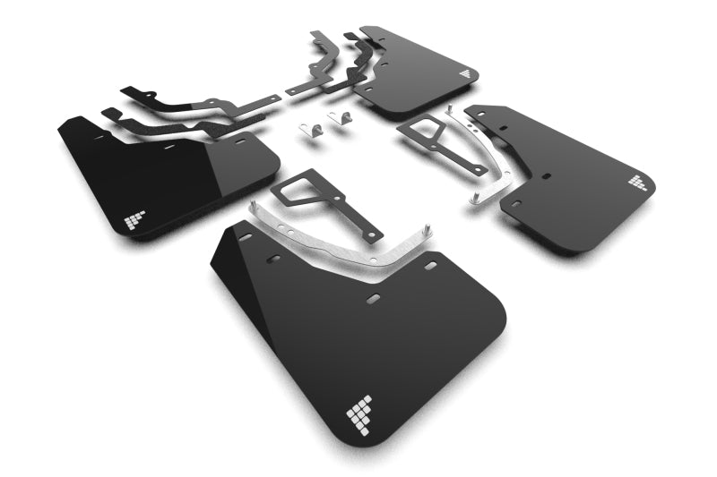 Rally Armor 2025 Hyundai Ioniq 5 N Black UR Mud Flap Silver Battery Logo MF117-BAT-BLK-SIL MF117-BAT-BLK-SIL Photo - Primary