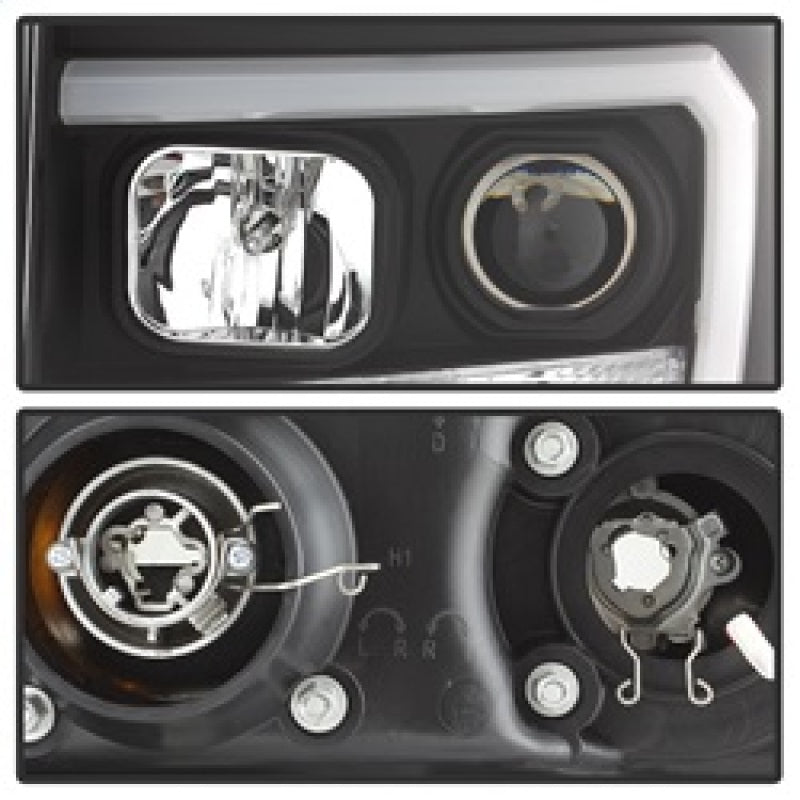 Spyder GMC Sierra 1500/2500/3500 07-13 V2 Projector Headlights- Black PRO-YD-GS07V2-LBDRL-BK 5083630 5083630 Photo - Unmounted