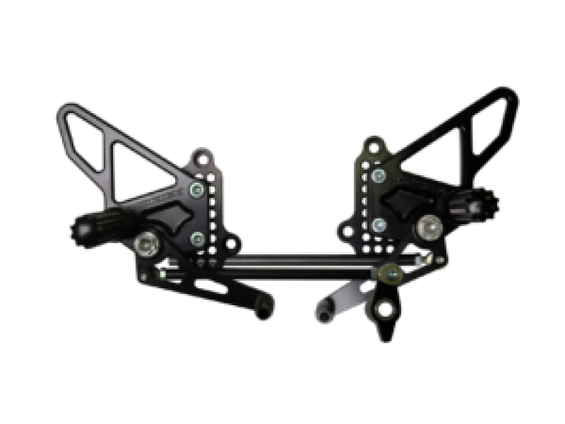 Vortex Racing 07-08 Ducati 1098,08-09 1098R,07-09 1098S,09-11 1198 Adjustable Rearsets- Black RS198K RS198K Photo - Primary