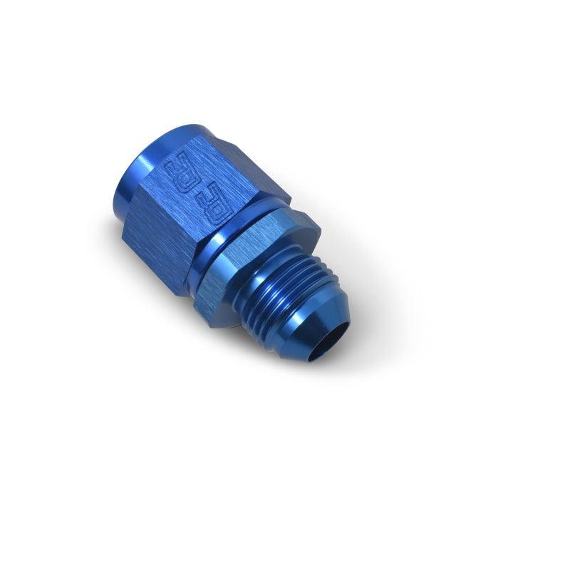 Russell -6 AN Female To -4 AN Male B-Nut Flare Reducer - Blue Finish 660000 Photo - out of package