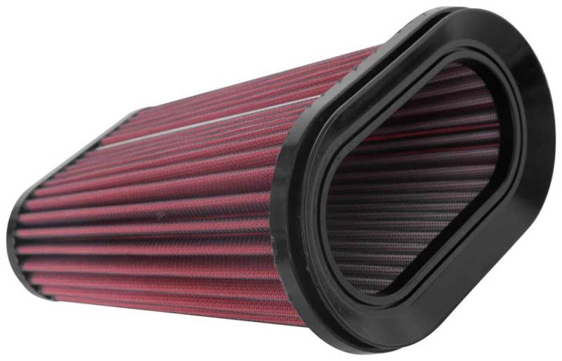 AEM Induction AEM 7.5in L x 4.5in W Base 5.5in L x 2.5in W Top 9in Height DryFlow Air Filter 21-1017DK 21-1017DK Photo - lifestyle view