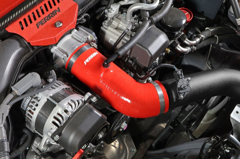Perrin Performance Perrin 22-23 Subaru BRZ/Toyota GR86 Silicone Inlet Hose (3in. ID / SS Wire) - Red PSP-INT-432RD PSP-INT-432RD User 1