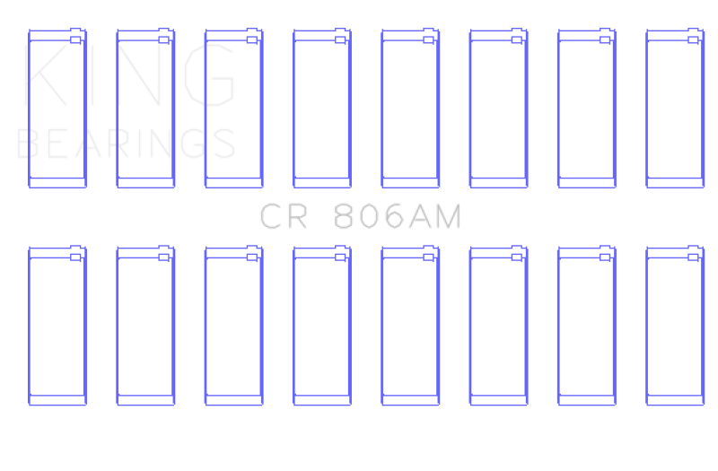 King Engine Bearings King Chrysler 361Cl/383Cl (Size Standard) Connecting Rod Bearing Set CR806AM CR806AM Photo - Primary