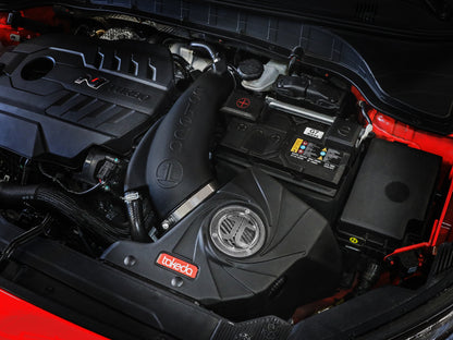 aFe 22-23 Hyundai Kona N L4 2.0L(t) Takeda Momentum Cold Air Intake System w/ Pro DRY S Filter 56-70058D 56-70058D Photo - Mounted
