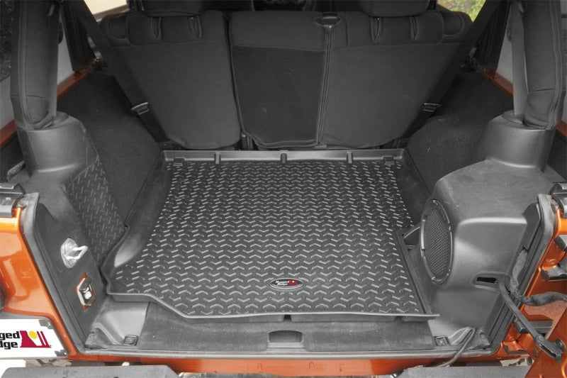 Rugged Ridge All Terrain Cargo Liner,Black;11-18 Jeep Wrangler JK/JKU 12975.03 Photo - Mounted