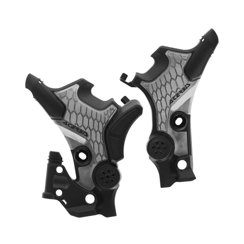 Acerbis 23+ Honda Transalp XL 750 Frame Guards- X-Grip - Black/Gray 2983661001 2983661001 User 1
