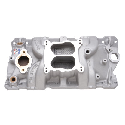 Edelbrock RPM Q-Jet Marine, SBC 23-Degree, 1955-1986, Manifold, with Brass 2504 Photo - Primary