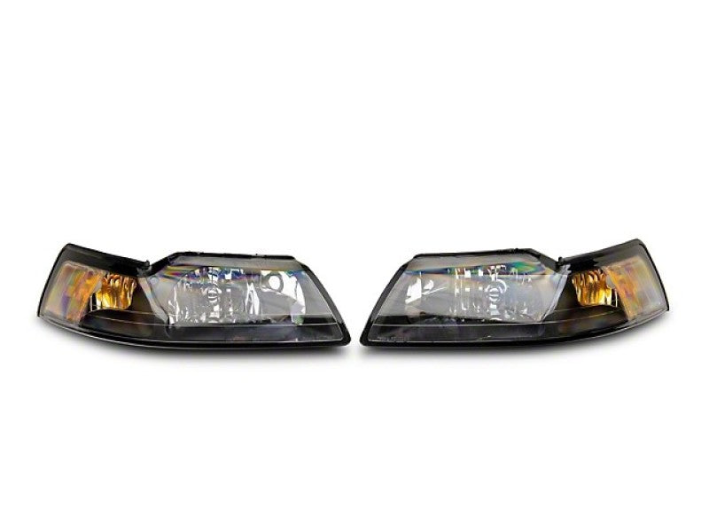 Raxiom 99-04 Mustang Axial Series OEM Style Replacement Headlights- Black Housing (Clear Lens) 413419 413419 User 1